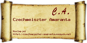 Czechmeiszter Amaranta névjegykártya